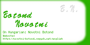 botond novotni business card